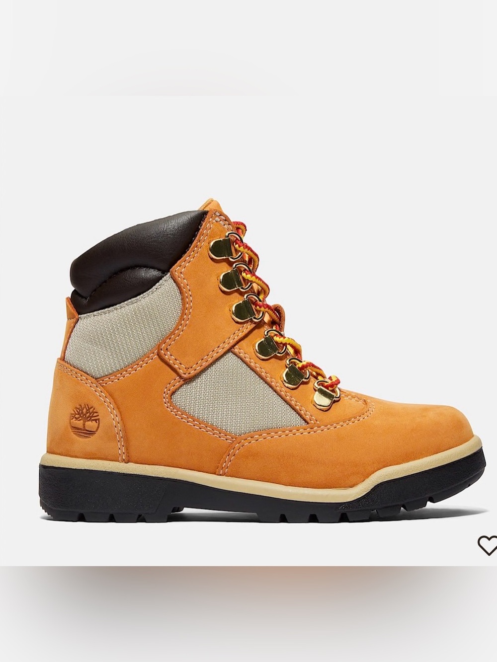 Timberland 6-Inch Field Boot Junior Wheat Size 7 Youth Men New in Box